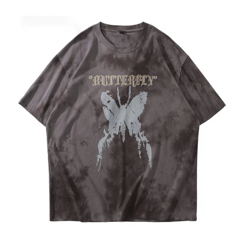 Hip Hop Cotton T Shirt Men Tie-dye Butterfly Print T-shirts Harajuku Casual Camisetas Oversized Streetwear Unisex Versatile Tops
Hip Hop Cotton T Shirt Men Tie-dye Butterfly Print T-shirts Harajuku Casual Camisetas Oversized Streetwear Unisex Versatile Tops