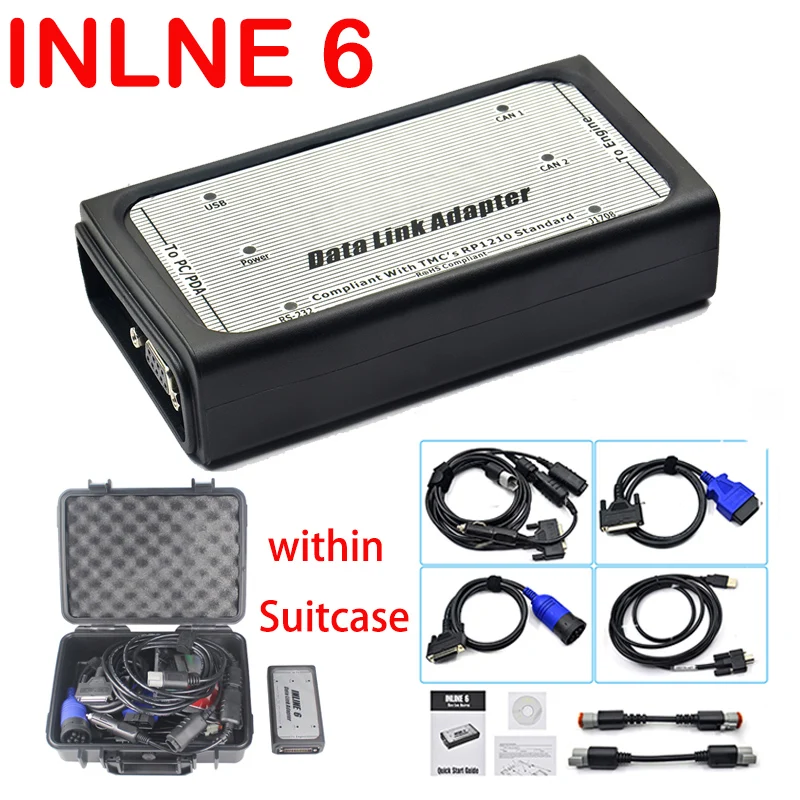INLINE 6 Data Link Adapter Insite Heavy Duty Diagnostic Tool Scanner Interface Inline6 with Latest V8.7 software
INLINE 6 Data Link Adapter Insite Heavy Duty Diagnostic Tool Scanner Interface Inline6 with Latest V8.7 software