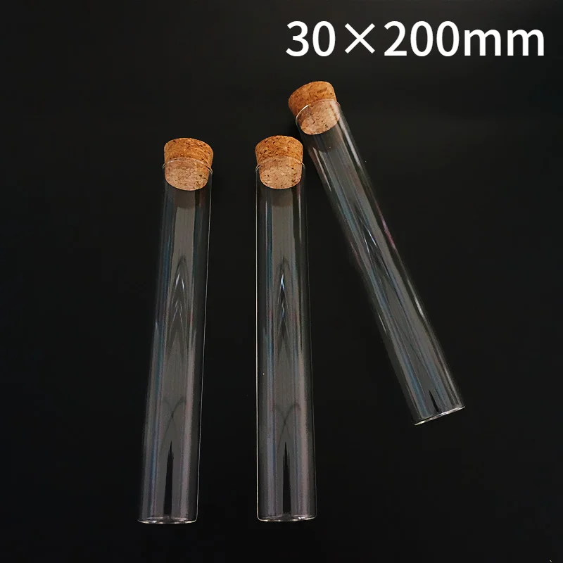 6pcs/lot 30x200mm Lab Clear Glass Test Tube With Cork Cap Stopper Flat Bottom Laboratory Or Wedding Favours Spice Tube
6pcs/lot 30x200mm Lab Clear Glass Test Tube With Cork Cap Stopper Flat Bottom Laboratory Or Wedding Favours Spice Tube