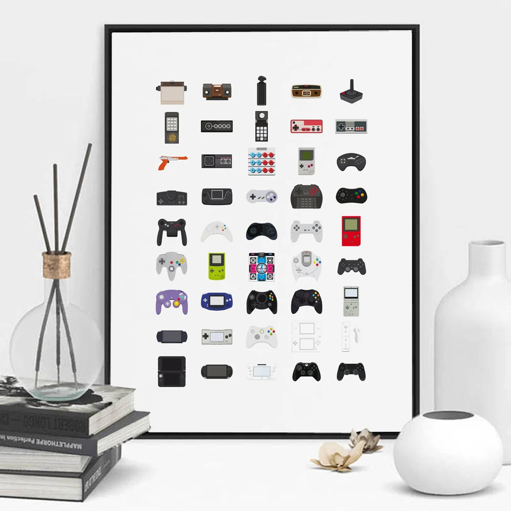 Video Game Controllers Posters and Prints Fathers Day Gift for Dad Retro Gaming Room Decorative Pictures Home Room Decoration
Video Game Controllers Posters and Prints Fathers Day Gift for Dad Retro Gaming Room Decorative Pictures Home Room Decoration