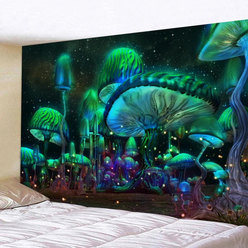 Tapestry Psychedelic Mushroom Castle Wall Hanging Colorful Celestial Galaxy Space Starry Sky Plant Wall Tapestry Cloth Carpet
Tapestry Psychedelic Mushroom Castle Wall Hanging Colorful Celestial Galaxy Space Starry Sky Plant Wall Tapestry Cloth Carpet