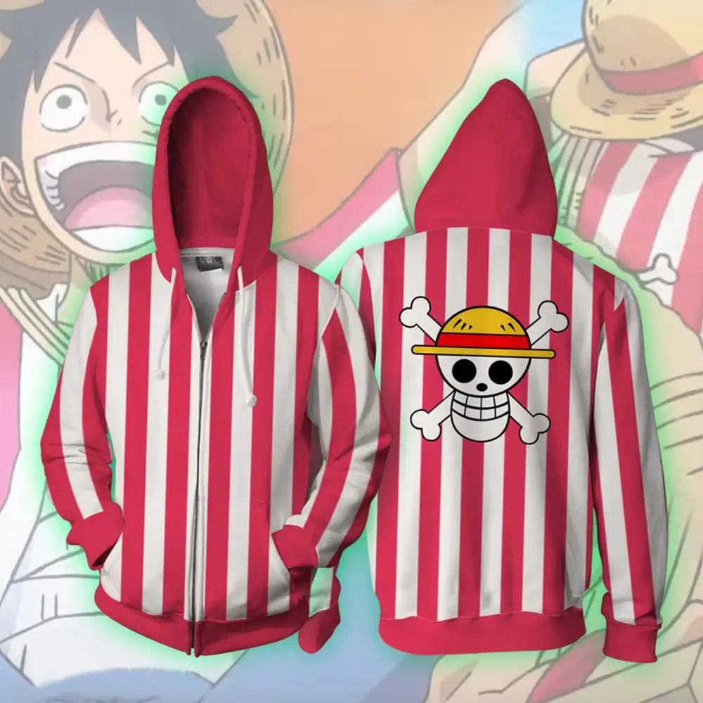 New Luffy Sweatshirts Anime One Piece 3D Hoodie Cosplay costume zipper red stripes Thin Pullover Hoodies Tops Outerwear Coat
New Luffy Sweatshirts Anime One Piece 3D Hoodie Cosplay costume zipper red stripes Thin Pullover Hoodies Tops Outerwear Coat