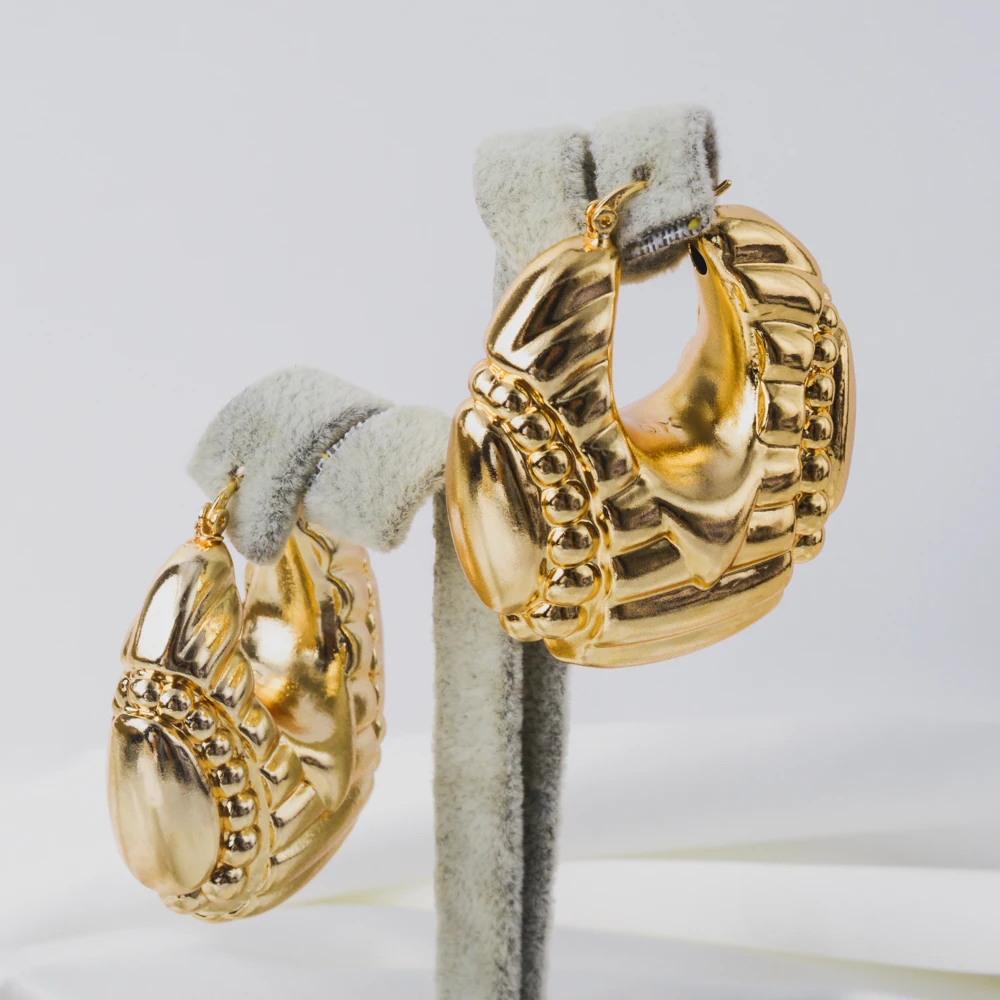ZEADear Jewelry Fashion New Earrings Copper African Nigeria Large Style Hoop Earrings For Women High Quality Classic Wedding
ZEADear Jewelry Fashion New Earrings Copper African Nigeria Large Style Hoop Earrings For Women High Quality Classic Wedding