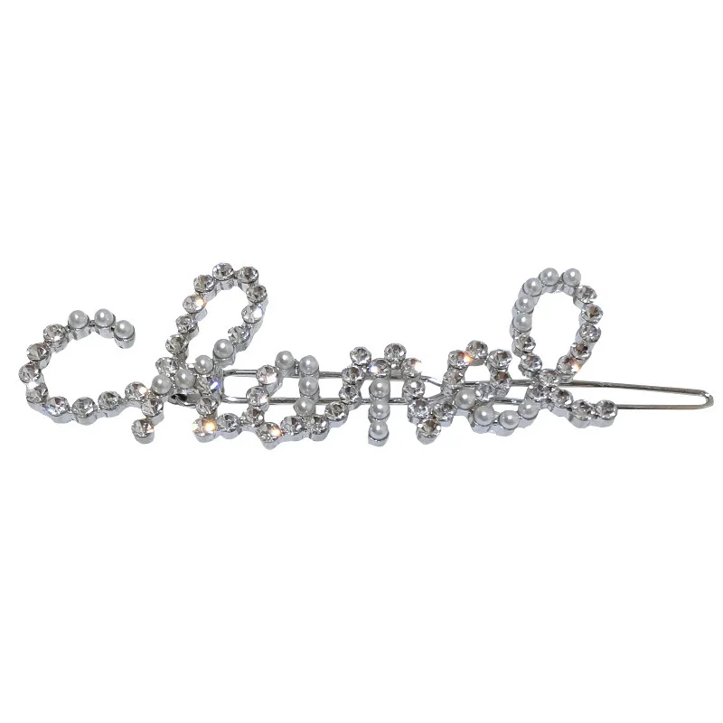 Hot selling one word flash hair clip hairpin pearl net red new clip top bangs headdress English letter clip
Hot selling one word flash hair clip hairpin pearl net red new clip top bangs headdress English letter clip