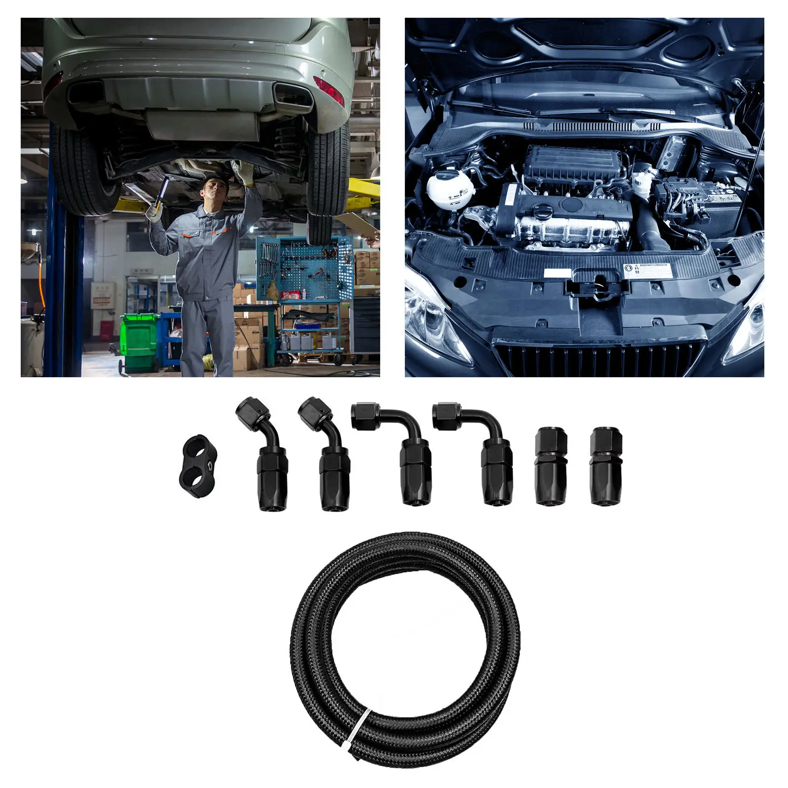 6AN Fuel Line Hose Kit Nylon Reusable Universal 3/8"10ft with Separator Car Maintenance Kit Gas Hose End Connector Oil Joint
6AN Fuel Line Hose Kit Nylon Reusable Universal 3/8"10ft with Separator Car Maintenance Kit Gas Hose End Connector Oil Joint