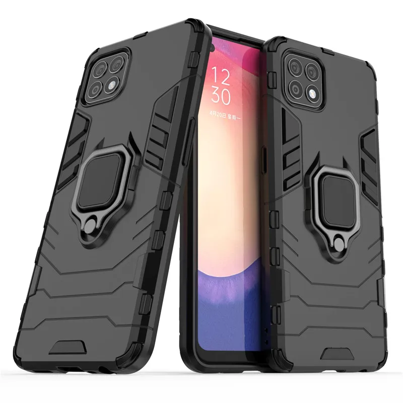 

For OPPO Reno4 SE Case For Reno4 SE Realme 7 X7 C11 C12 C15 6 Pro V5 Case Shockproof Armor Silicone Cover Hard PC Phone Bumper