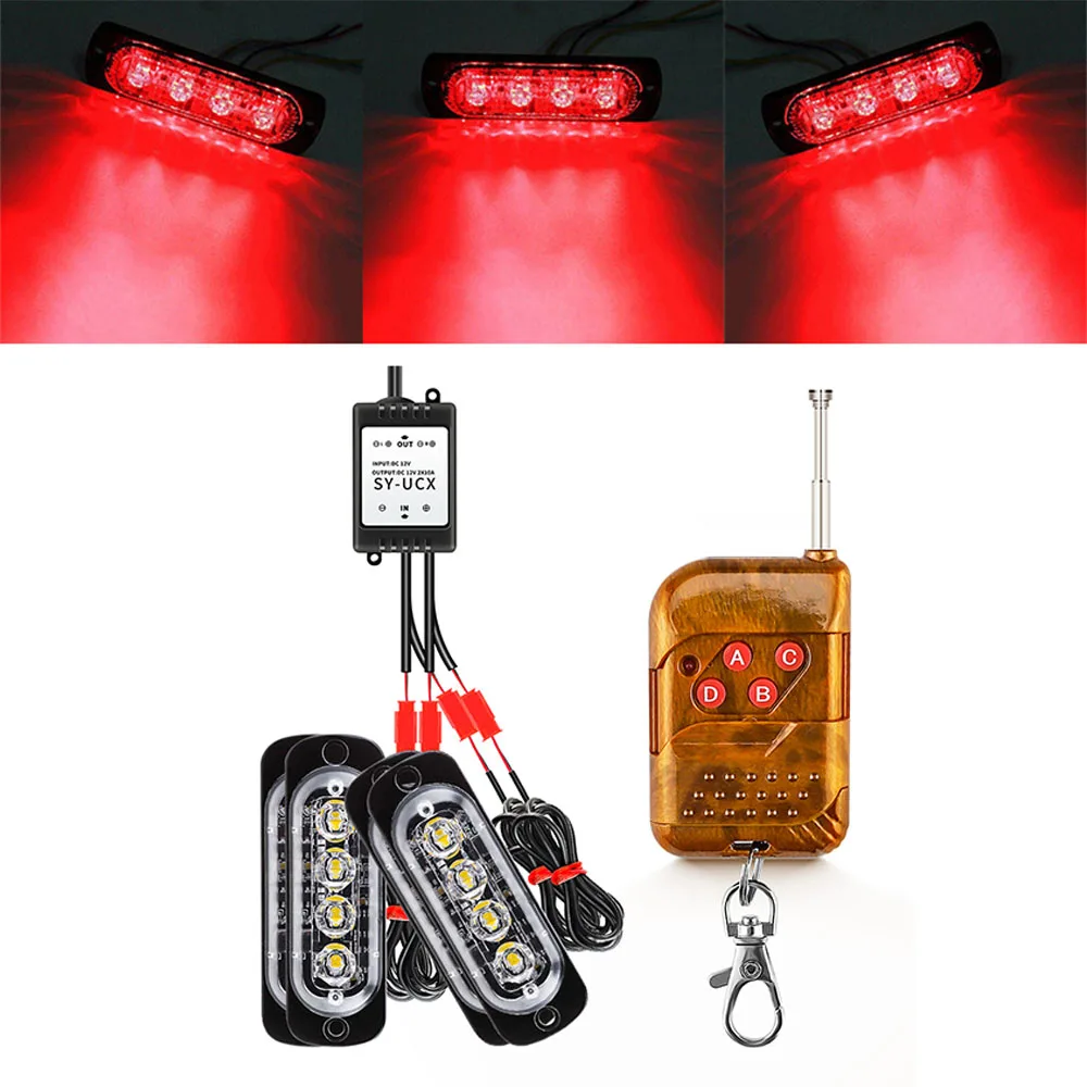 16Led Car Red Blue Strobe Flash Truck Dash Emergency Warning Light For Auto Turn Signal Lamp Bulb Car Tail Brake Lights
16Led Car Red Blue Strobe Flash Truck Dash Emergency Warning Light For Auto Turn Signal Lamp Bulb Car Tail Brake Lights