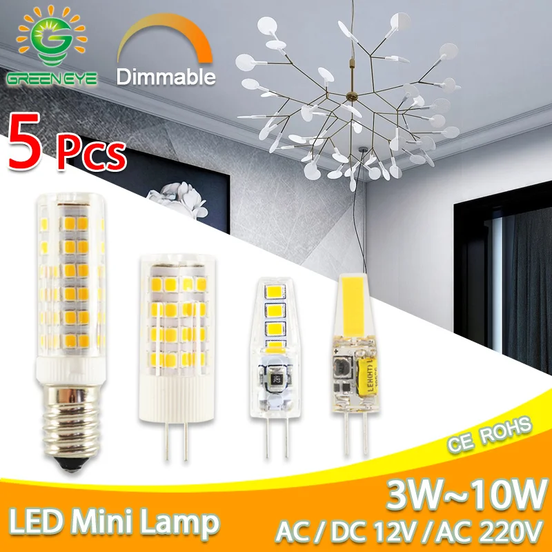 

LED G4 Light G9 COB Led Lamp No Flicker Dimmable Ceramic E14 Bulb SMD2835 AC220V DC12V 3W 6W 9W 10W 12W Replace Halogen G4 Lamp