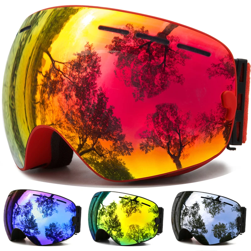 Ski Goggles,Winter Snow Sports Goggles with Anti-fog UV Protection for Men Women Youth Interchangeable Lens - Premium Goggles
Ski Goggles,Winter Snow Sports Goggles with Anti-fog UV Protection for Men Women Youth Interchangeable Lens - Premium Goggles