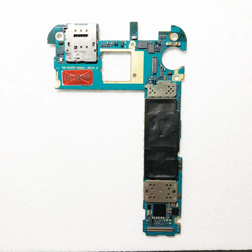 Оригинальная разблокированная материнская плата OUDINI 100% 64 ГБ для Samsung Galaxy S6 Edge G925F