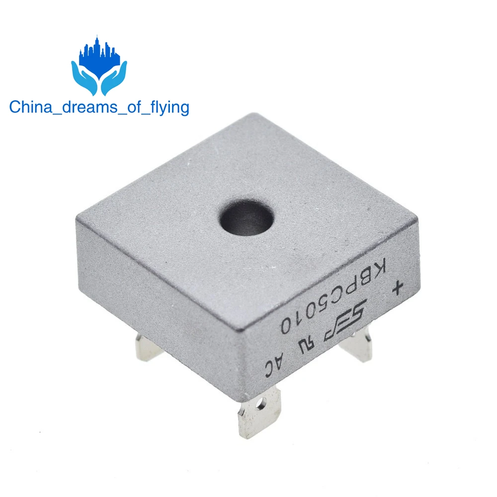 1 шт. KBPC5010 50A 1000V диодный мост выпрямитель kbpc5010|Выпрямители| |