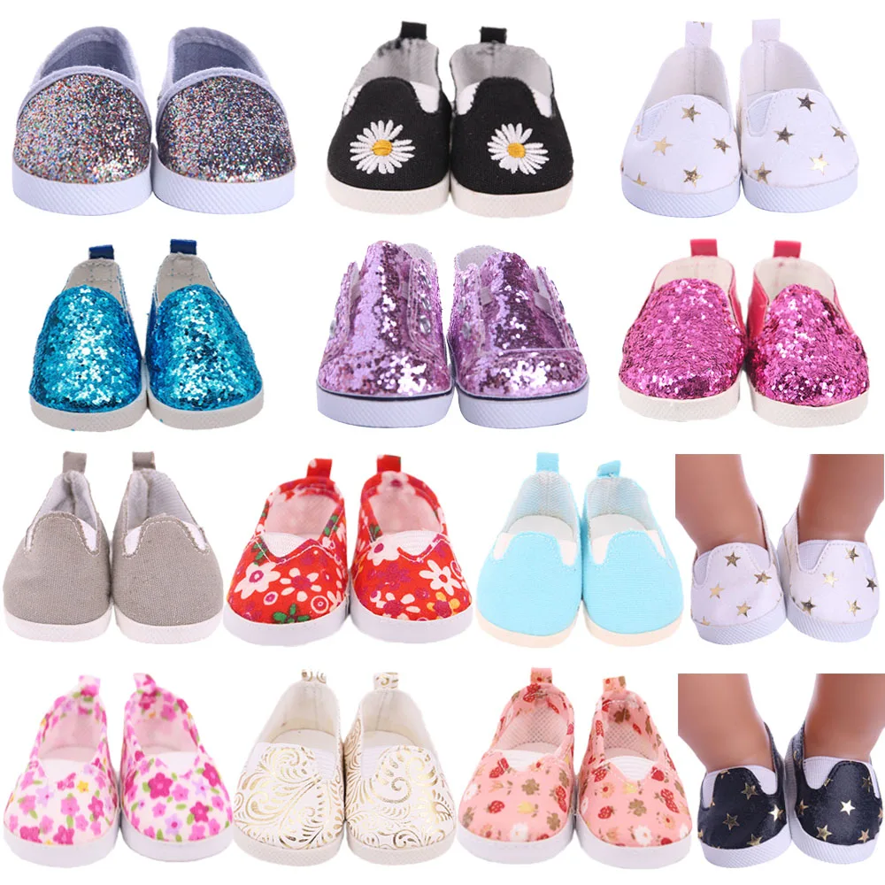 7Cm Doll Shoes Boots Baby Sequins Canvas Shoes For 43Cm Baby New Born Reborn Doll&18 Inch American For Our Generation Girl`s Toy
7Cm Doll Shoes Boots Baby Sequins Canvas Shoes For 43Cm Baby New Born Reborn Doll&18 Inch American For Our Generation Girl`s Toy