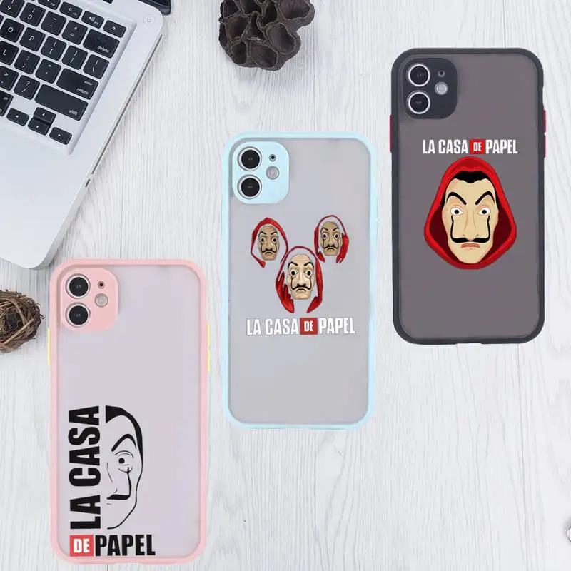 Spain TV Money Heist House Paper Phone Case For iPhone 12 11 Mini Pro XR XS Max 7 8 Plus X Matte transparent Pink Back Cover
Spain TV Money Heist House Paper Phone Case For iPhone 12 11 Mini Pro XR XS Max 7 8 Plus X Matte transparent Pink Back Cover