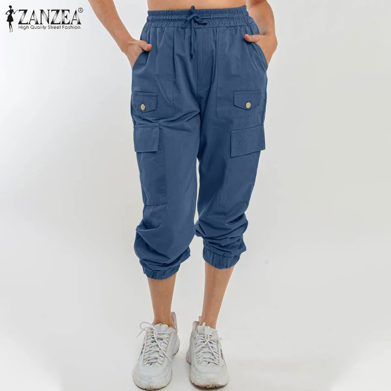 Fashion Women's Harajuku Pants 2021 Spring Wide Leg Pant ZANZEA Casual Solid Drawstring Elastic Waist Pockets Oversized Palazzo
Fashion Women's Harajuku Pants 2021 Spring Wide Leg Pant ZANZEA Casual Solid Drawstring Elastic Waist Pockets Oversized Palazzo