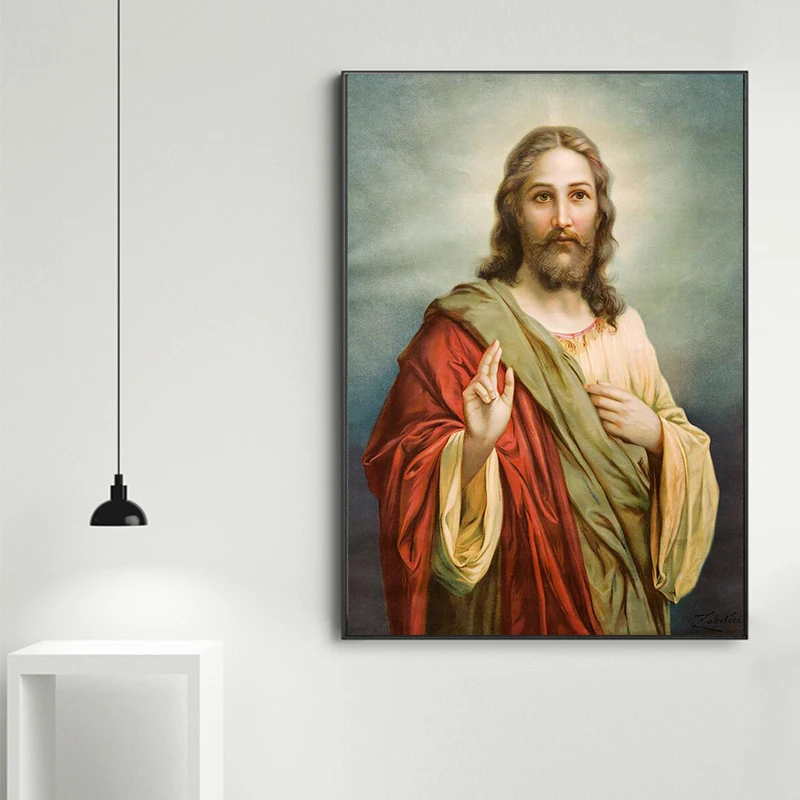 Jesus Christ Modern Art Portrait Posters and Prints Wall Art Canvas Painting Wall Art Pictures for Living Room Decor No Frame
Jesus Christ Modern Art Portrait Posters and Prints Wall Art Canvas Painting Wall Art Pictures for Living Room Decor No Frame