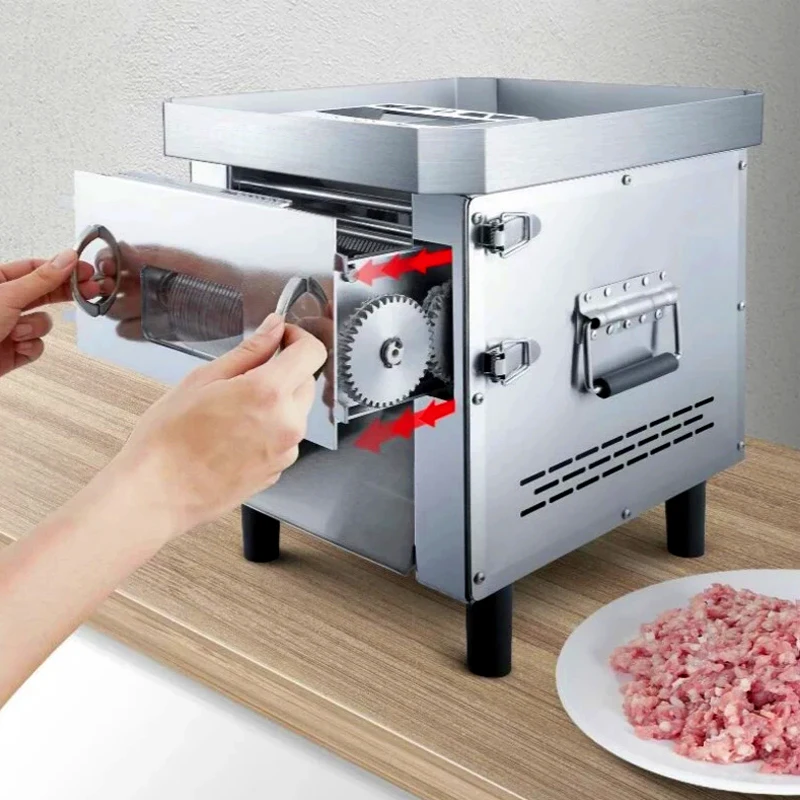 Коммерческая электрическая мясорезка, мясорезка из нержавеющей стали, автоматическая машина для резки свиной баранины, овощей
Коммерческая электрическая мясорезка, мясорезка из нержавеющей стали, автоматическая машина для резки свиной баранины, овощей