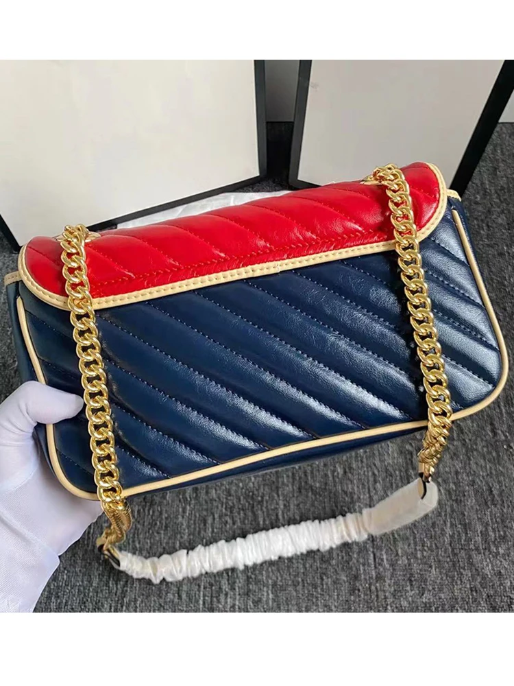 2021 new double-G women's bag chain bag wavy mini one shoulder slug love bag color matching women's bag
2021 new double-G women's bag chain bag wavy mini one shoulder slug love bag color matching women's bag