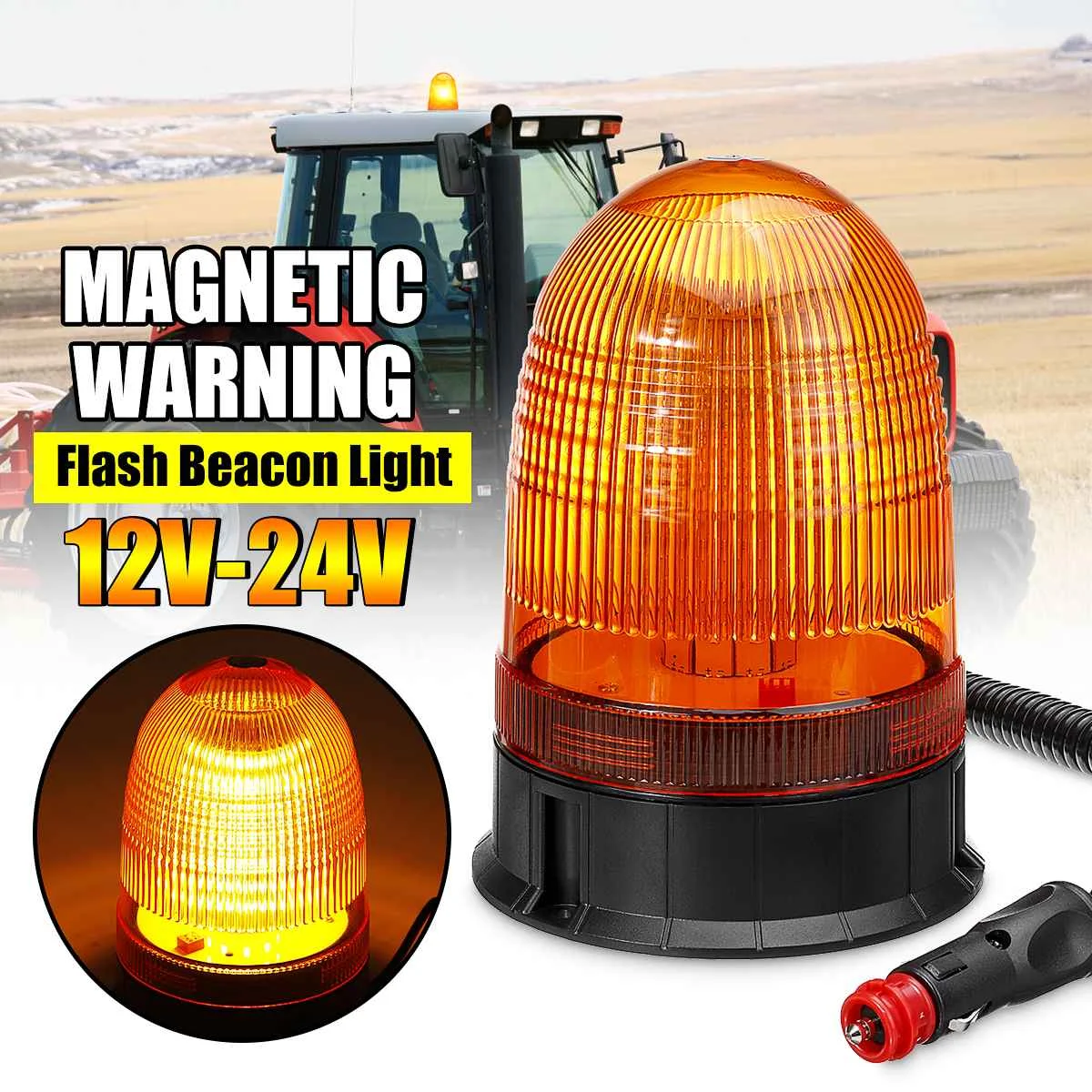 12V 24V Magnetic LED Rotating Flash Strobe Light 80LEDs Emergency Warning Beacon Signal Lighting Amber Indicator Lamps
12V 24V Magnetic LED Rotating Flash Strobe Light 80LEDs Emergency Warning Beacon Signal Lighting Amber Indicator Lamps