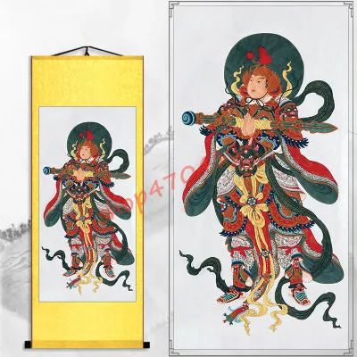 Galan Bodhisattva Vedo Bodhisattva portraits, silk scroll hangings, fine ornaments collection 
Galan Bodhisattva Vedo Bodhisattva portraits, silk scroll hangings, fine ornaments collection