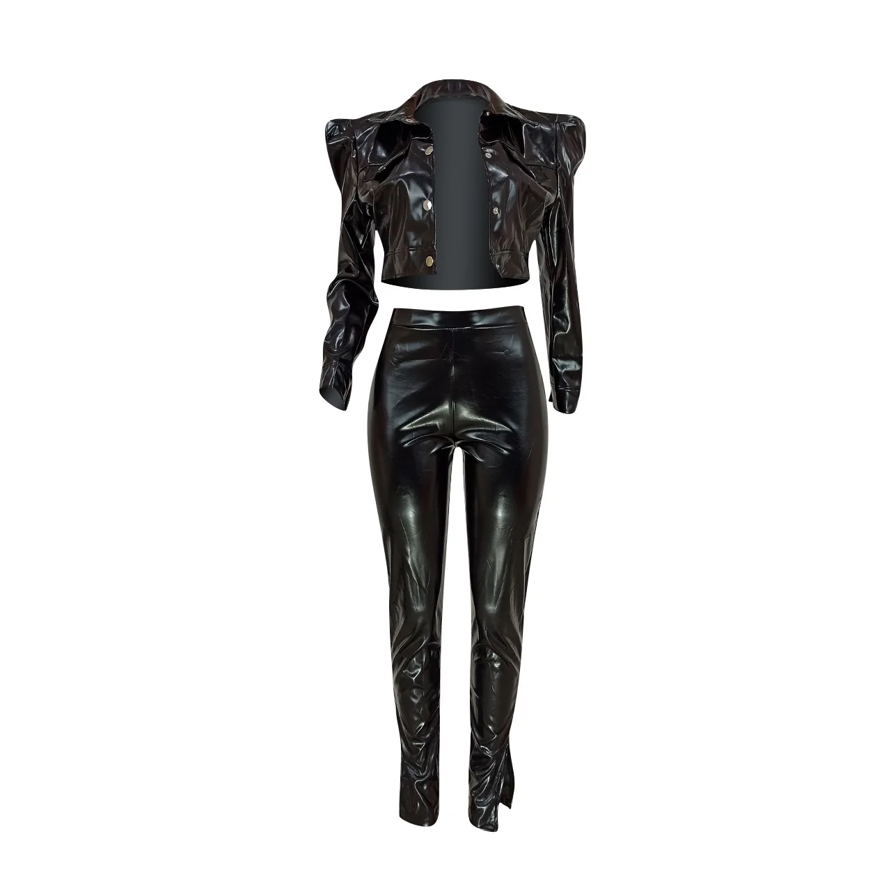 2021 Clothing Spring And Autumn New Popite Fashion Casual Pu Single Breasted Jacket Suit Two-Piece Set Women
2021 Clothing Spring And Autumn New Popite Fashion Casual Pu Single Breasted Jacket Suit Two-Piece Set Women