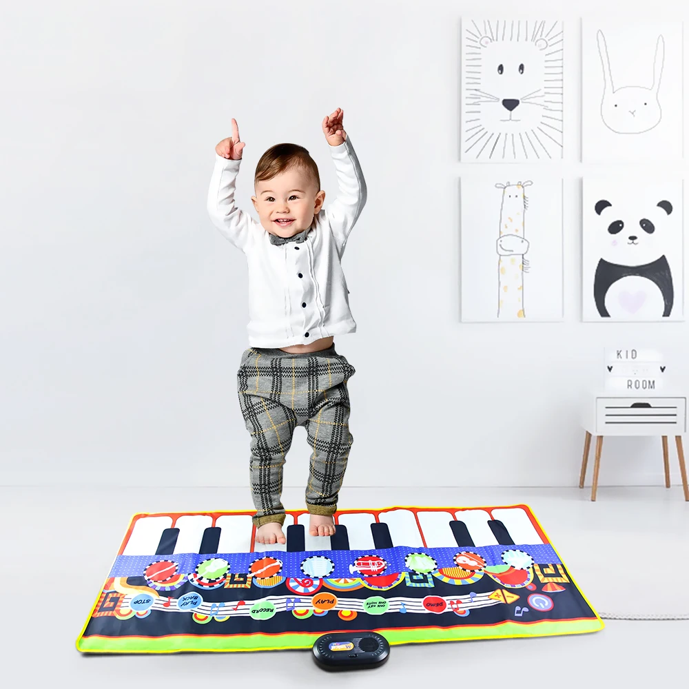 135x59cm Musical Mat Piano Mat for Kids Touch Play Keyboard with 8 Instrument Sounds 17 Scales Study Educational Toys Xmas Gifts
135x59cm Musical Mat Piano Mat for Kids Touch Play Keyboard with 8 Instrument Sounds 17 Scales Study Educational Toys Xmas Gifts