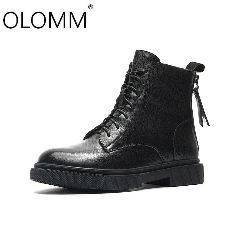 New Autumn/winter 2020 New British Style Female Boots with Cowhide Leather Top Layer
New Autumn/winter 2020 New British Style Female Boots with Cowhide Leather Top Layer
