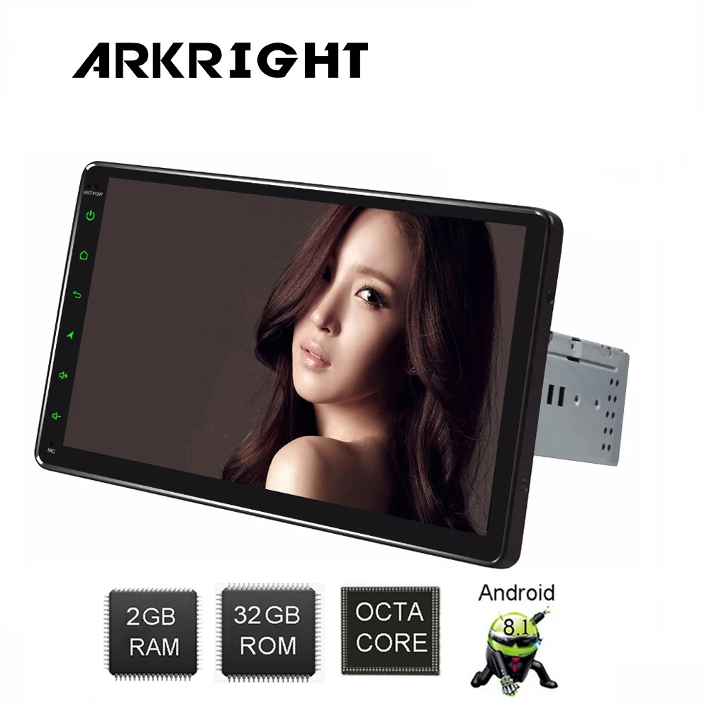 Фото ARKRIGHT 9 &quot1 Din Авто Радио Android 8 1 Восьмиядерный Wifi gps навигация мультимедийный