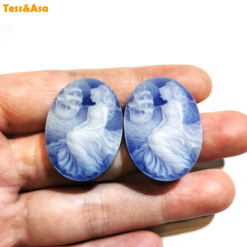 Natural Gems Agates Cameos Pendant Blue Stone Flat Back Ships Lady Girl Cabochons Cameo For Base Tray Necklace DIY Accessories
Natural Gems Agates Cameos Pendant Blue Stone Flat Back Ships Lady Girl Cabochons Cameo For Base Tray Necklace DIY Accessories