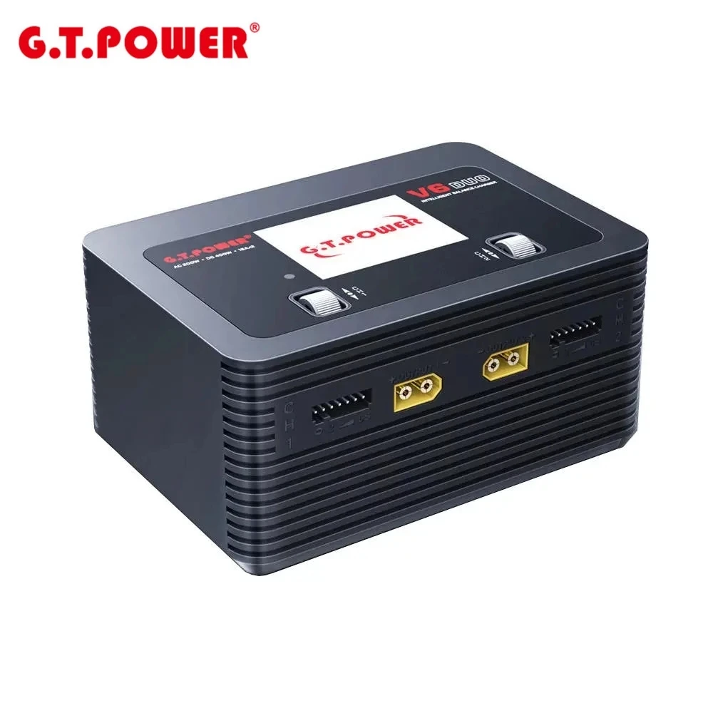 G.T.POWER V6 DUO AC/DC 2X16A Battery Charger Discharger for 1-6S Lipo Battery RC Hobby
G.T.POWER V6 DUO AC/DC 2X16A Battery Charger Discharger for 1-6S Lipo Battery RC Hobby