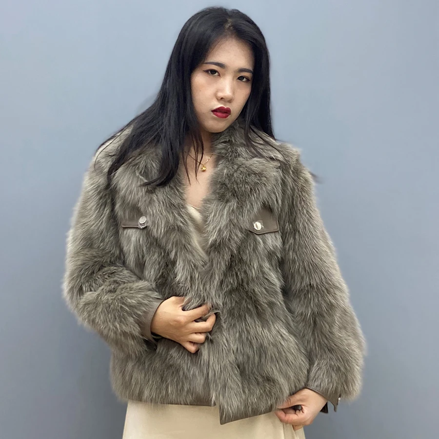 Real Fur Coat Winter Fox Fur Jacket Women Thick Warm Outwear Fashion Suit Collar Multi Color To Choose Free Shipping
Real Fur Coat Winter Fox Fur Jacket Women Thick Warm Outwear Fashion Suit Collar Multi Color To Choose Free Shipping