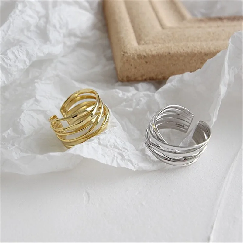 925 Sterling Silver Irregular Multi-layer Charm Finger Ring For Women Girls Opening Party Punk Jewelry Accessories jz263
925 Sterling Silver Irregular Multi-layer Charm Finger Ring For Women Girls Opening Party Punk Jewelry Accessories jz263