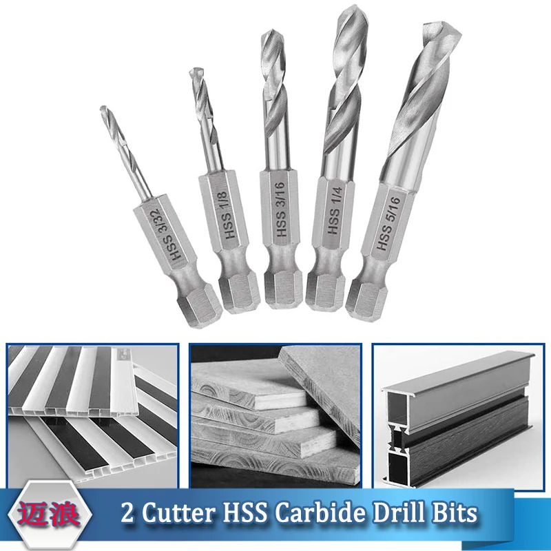 Carbide Twist Drill Bit Set Hex Shank HSS Carbide Rotary Drill Bit for Metal Concrete Wood Wall
Carbide Twist Drill Bit Set Hex Shank HSS Carbide Rotary Drill Bit for Metal Concrete Wood Wall