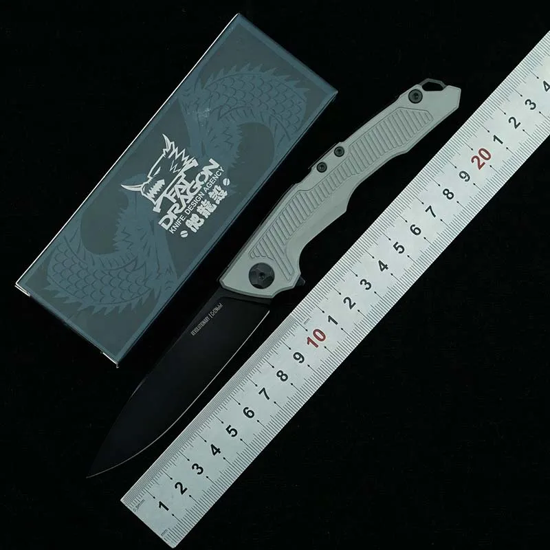 Nimoknives Fatdragon Flipper Folding Knife CR12Mo1v1 Blade Aluminum Handle Outdoor Camping Survival Kitchen Fruit Knife EDC Tool
Nimoknives Fatdragon Flipper Folding Knife CR12Mo1v1 Blade Aluminum Handle Outdoor Camping Survival Kitchen Fruit Knife EDC Tool