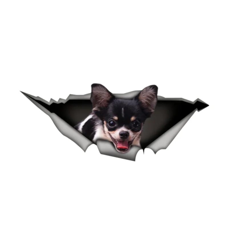 Cute Pet Dog Car Sticker Black and White Color Chihuahua 3D Metal Bumper Applique Window Trunk PVC Applique Waterproof Car Shape
Cute Pet Dog Car Sticker Black and White Color Chihuahua 3D Metal Bumper Applique Window Trunk PVC Applique Waterproof Car Shape