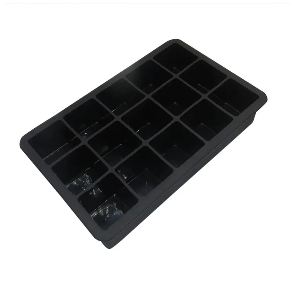 Black Grade Silicone 15-grid Cube Jumbo Silicone Ice Cube Square Tray Mold Mould Non-toxic Durable Bar Pub Wine Ice Blocks Maker
Black Grade Silicone 15-grid Cube Jumbo Silicone Ice Cube Square Tray Mold Mould Non-toxic Durable Bar Pub Wine Ice Blocks Maker