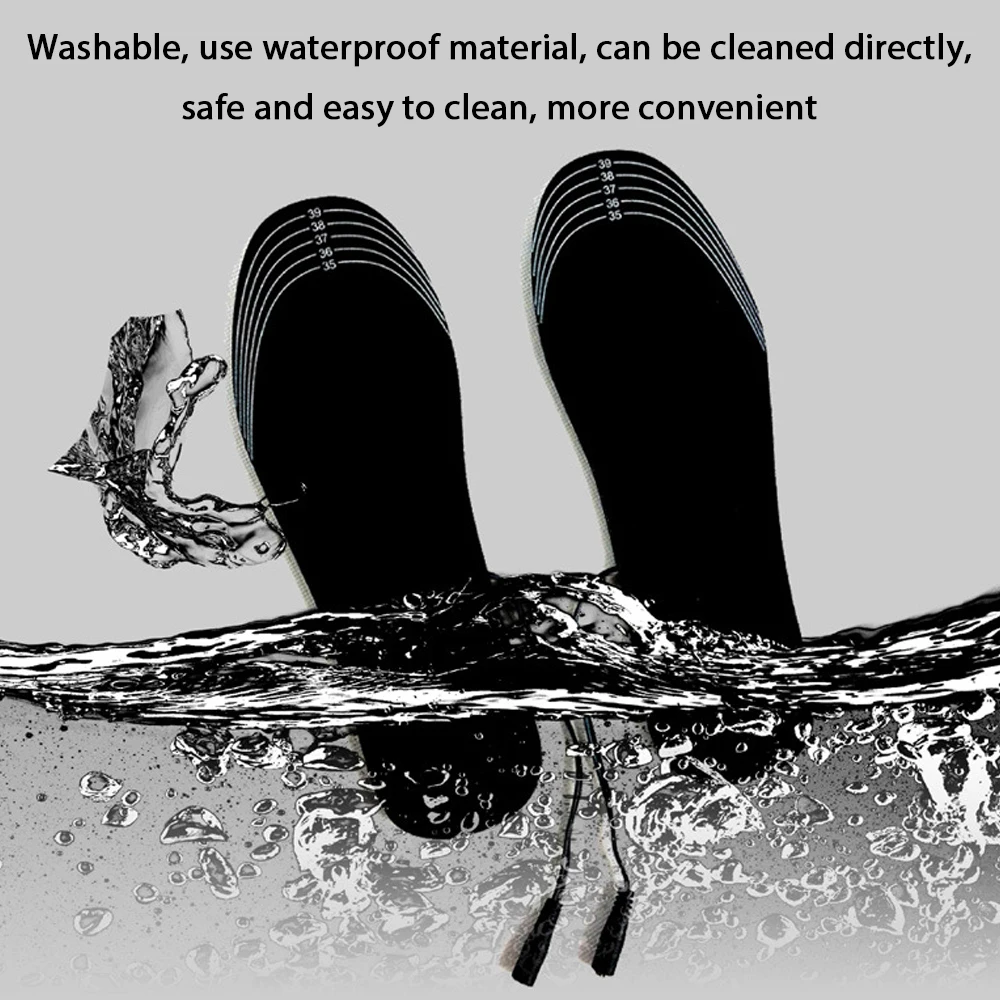 USB Heating Insole Electric Heating Foot Warming Insole Chargings Heating Washable Cutable Size Insole Winter Outdoor Insole
USB Heating Insole Electric Heating Foot Warming Insole Chargings Heating Washable Cutable Size Insole Winter Outdoor Insole