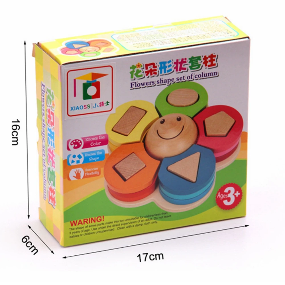 Wooden toys build Wooden colorful flower block chirldren montessori develop baby's intelligence early Education
Wooden toys build Wooden colorful flower block chirldren montessori develop baby's intelligence early Education