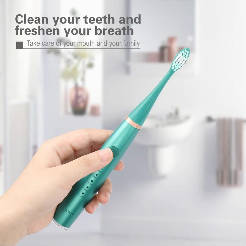 Ultra Sonic Electric Toothbrush H156 Adult Timer Brush 5 Modes USB Charger Rechargeable Tooth Brushes Replacement Heads Set
Ultra Sonic Electric Toothbrush H156 Adult Timer Brush 5 Modes USB Charger Rechargeable Tooth Brushes Replacement Heads Set