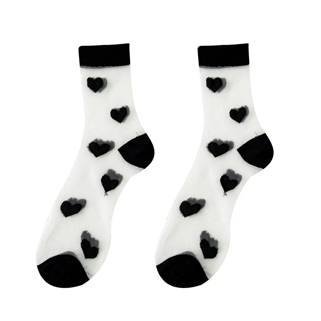2021 New Love Silk Women's Socks Wild Spring and Summer Happy Silk Hollow Tube Sock Casual and Breathable 1Pairs/Set Sokken
2021 New Love Silk Women's Socks Wild Spring and Summer Happy Silk Hollow Tube Sock Casual and Breathable 1Pairs/Set Sokken