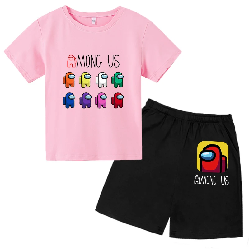 2021 summer children's sets classic game Among short sleeve cotton t-shirt and pants for boys and girls fashion kid sets printed
2021 summer children's sets classic game Among short sleeve cotton t-shirt and pants for boys and girls fashion kid sets printed