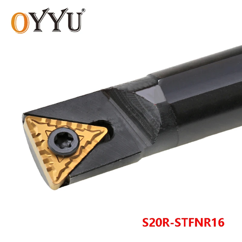 

OYYU S20R-STFNR16 Carbide Inserts for Holder 20mm STFNR Lathe Cutter CNC Shank Turning Tool Boring Bar