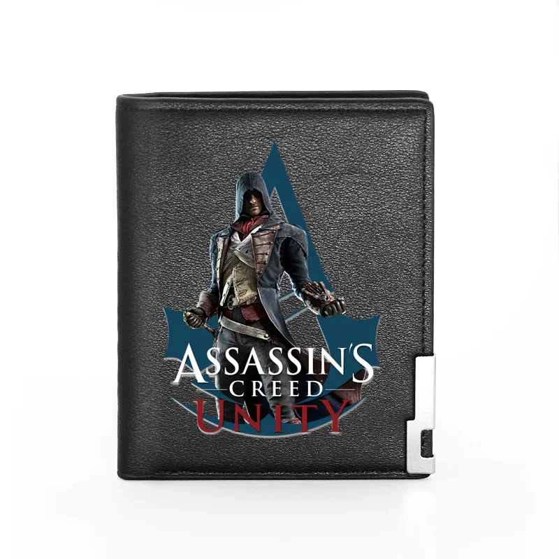 2020 New Fashion Assassin Hero Theme Printing Black Leather Wallet Men Women Bifold Credit Card Holder Short Purse Male
2020 New Fashion Assassin Hero Theme Printing Black Leather Wallet Men Women Bifold Credit Card Holder Short Purse Male