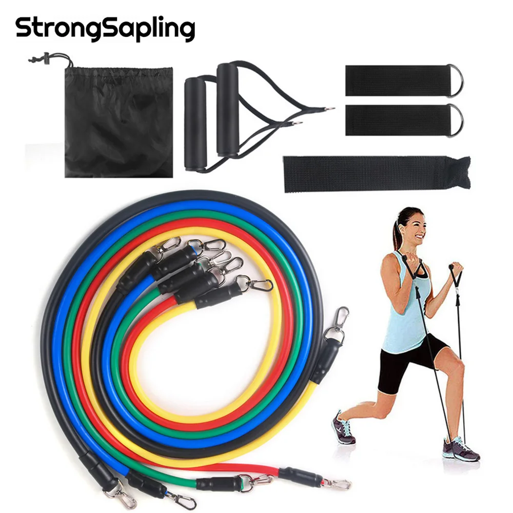 11 Pcs Resistance Bands Set Latex Fitness Training Exercise Tubes Pull Rope Rubber Expander Elastic Bands Stretch Rope Workout
11 Pcs Resistance Bands Set Latex Fitness Training Exercise Tubes Pull Rope Rubber Expander Elastic Bands Stretch Rope Workout