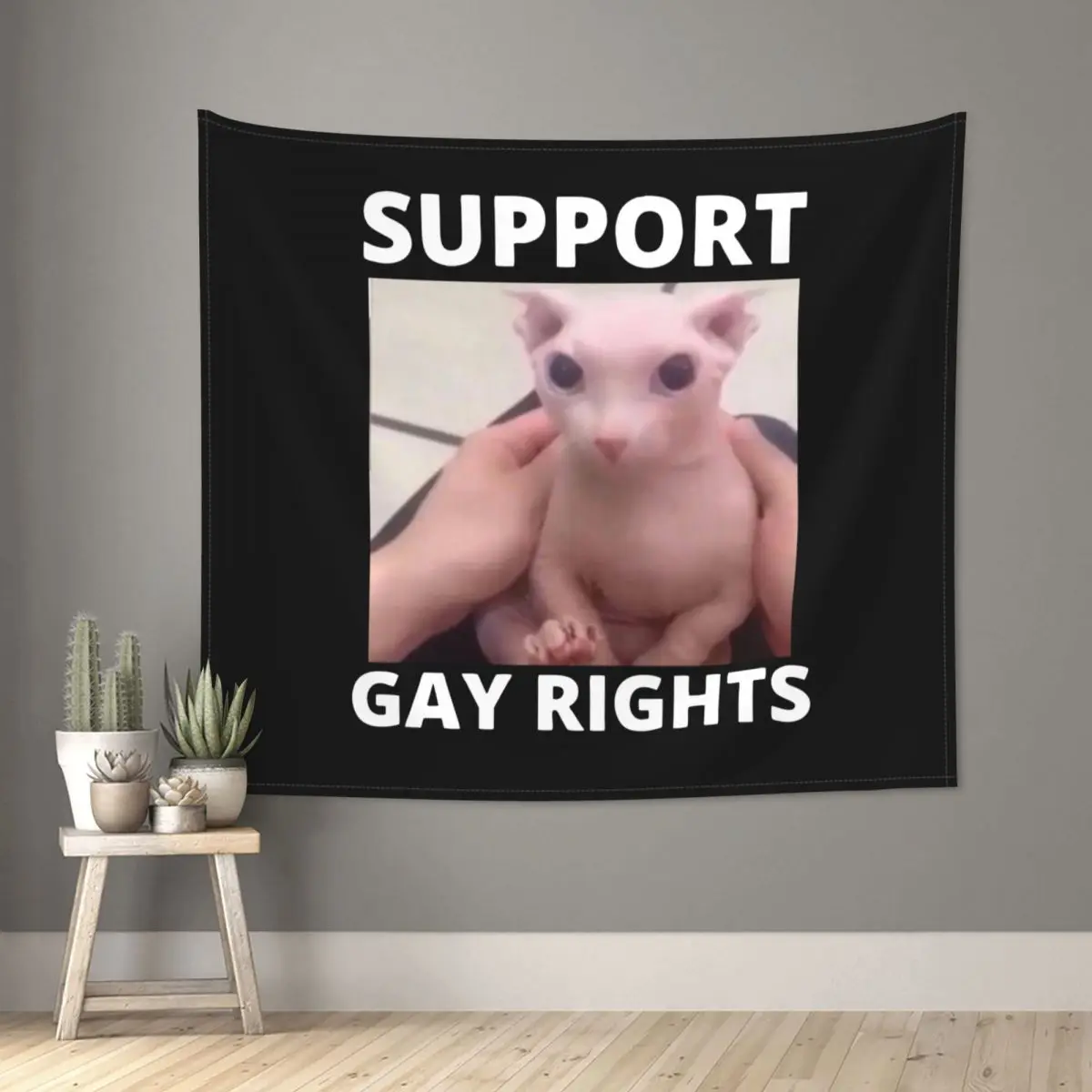 Support Gay Rights Bingus Tapestry Wall Hanging Hippie Fabric Wall Tapestry Cat Boho Throw Rug Blanket Room Decor Wall Cloth
Support Gay Rights Bingus Tapestry Wall Hanging Hippie Fabric Wall Tapestry Cat Boho Throw Rug Blanket Room Decor Wall Cloth