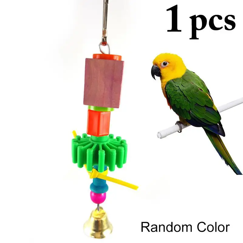 

Укус устойчивостью жевательная игрушка для птиц интерактивная игрушка попугай птица подвесная игрушка с колокольчиком игрушечный попугай...