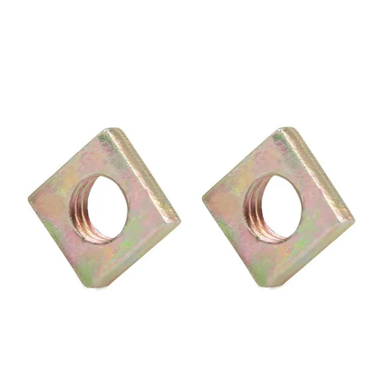50Pcs DIN562 M3 M4 M5 M6 Color Zinc Plated Square Nuts Without Bevel Block Square Quadrangle Galvanized Pressed Nuts
50Pcs DIN562 M3 M4 M5 M6 Color Zinc Plated Square Nuts Without Bevel Block Square Quadrangle Galvanized Pressed Nuts
