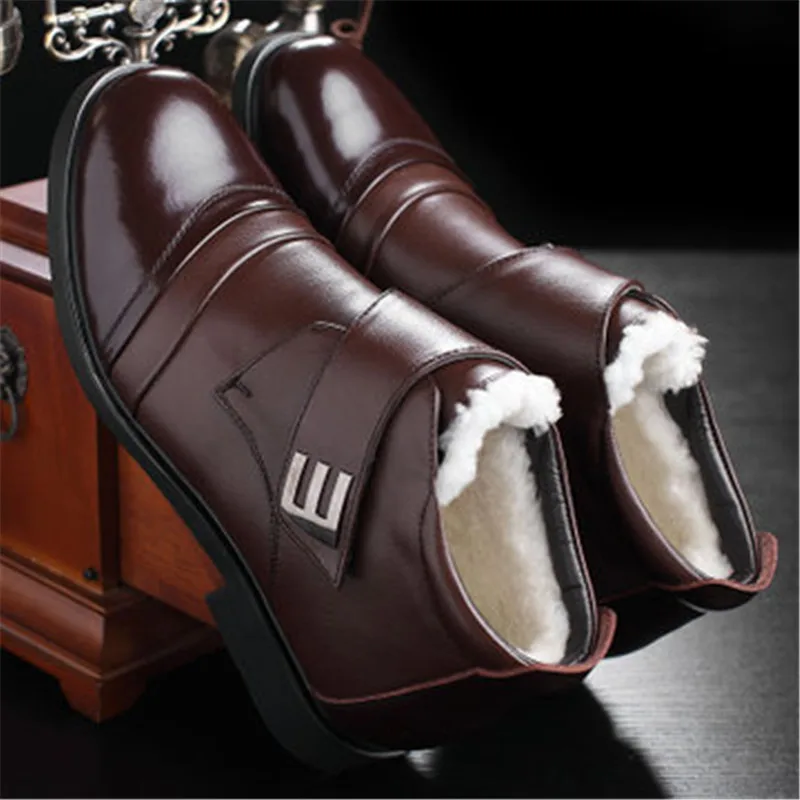 High Quality Genuine Leather Men Boots Winter Waterproof Ankle Boots Riding Boots Outdoor Working Warm Keep Wool Snow Boots
High Quality Genuine Leather Men Boots Winter Waterproof Ankle Boots Riding Boots Outdoor Working Warm Keep Wool Snow Boots