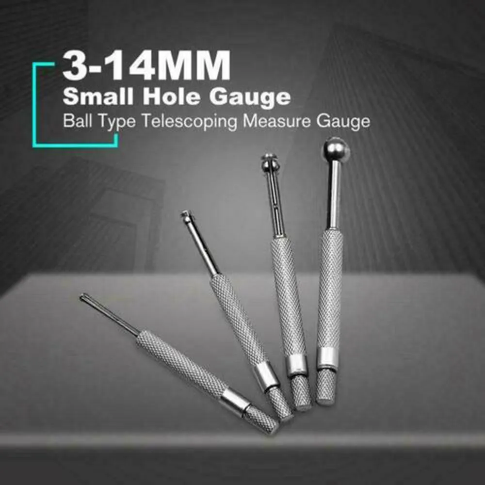 4 SMALL HOLE GAUGE Telescoping Gauges SET 0.125 - 0.5\"Bore Hole Precision Gage Telescopic Adjustable Hole Measuring Gauge
4 SMALL HOLE GAUGE Telescoping Gauges SET 0.125 - 0.5\"Bore Hole Precision Gage Telescopic Adjustable Hole Measuring Gauge