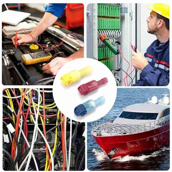 240/120PCS T-Tap Quick Splice Electrical Wire Terminals Wire Connectors Self-Stripping Insulated Quick Disconnect Spade Terminal
240/120PCS T-Tap Quick Splice Electrical Wire Terminals Wire Connectors Self-Stripping Insulated Quick Disconnect Spade Terminal