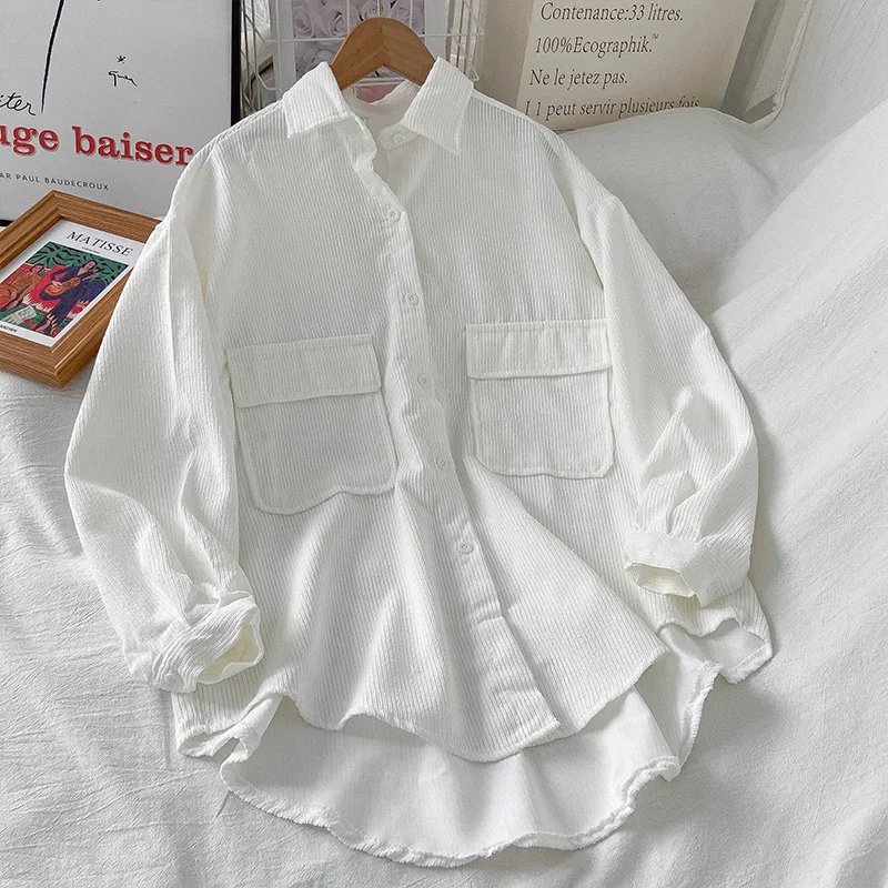 Corduroy Shirt Coat Women's Clothing 2021 Autumn Spring Retro Style Fashion Design Sense Long-Sleeved Top Rac
Corduroy Shirt Coat Women's Clothing 2021 Autumn Spring Retro Style Fashion Design Sense Long-Sleeved Top Rac